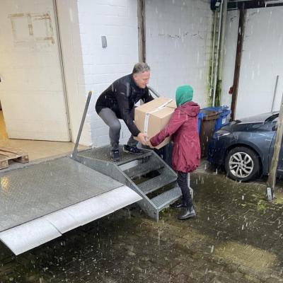 Bei Jedem Wetter Voll Im Einsatz Spendenabholung Bei Lt